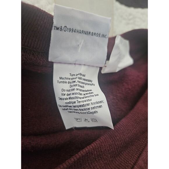 Vintage Looney Tunes Bugs Bunny‎ 1990s Crewneck Sweatshirt Football Adult XXL - Picture 10 of 13